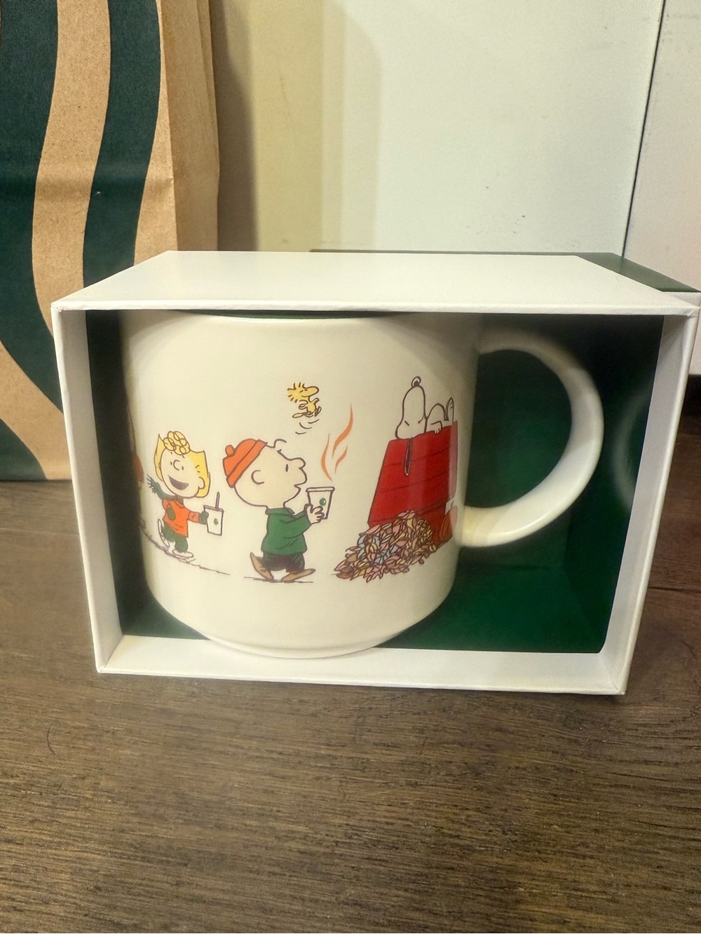 Peanuts + Starbucks Ceramic Mug with Snoopy and Friends